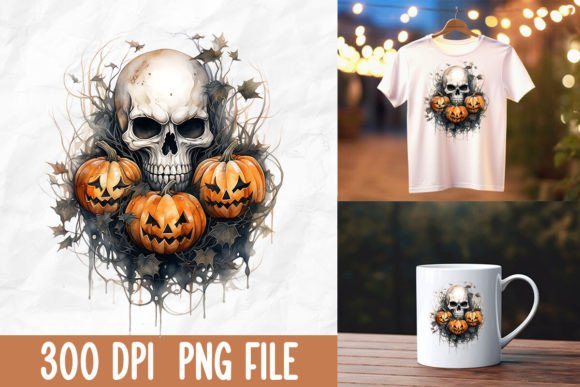 Download Grunge Gothic Scary Skeleton Pumpkin - Gothic scary Collection