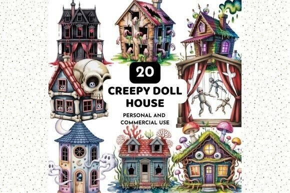 Download Haunted Doll House Clipart, Spooky House - Haunted doll Collection