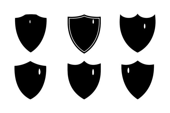 Download Set of Shield Silhouettes Pack - Silhouette Collection