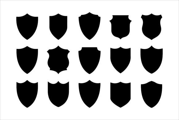 Download Shield Vector Silhouette Design - Silhouette Collection