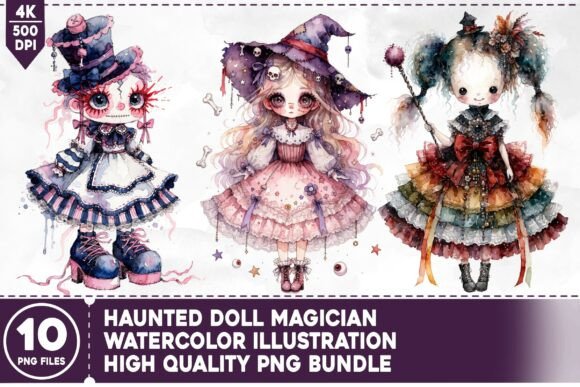 Download Haunted Doll Magician PNG Bundle - Haunted doll Collection