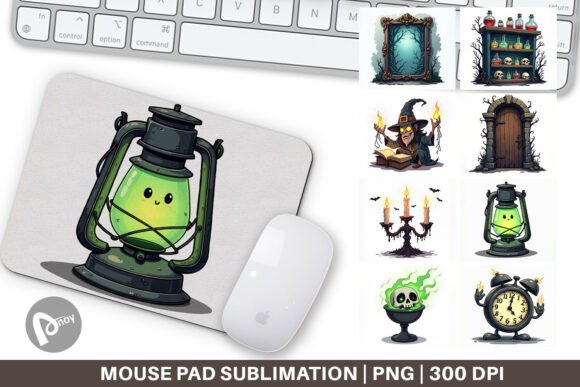 Download Gothic Haunted Objects Mouse Pad - Mouse Collection