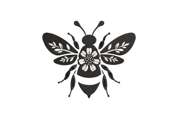Download Floral Bee Silhouette - Premium Resources