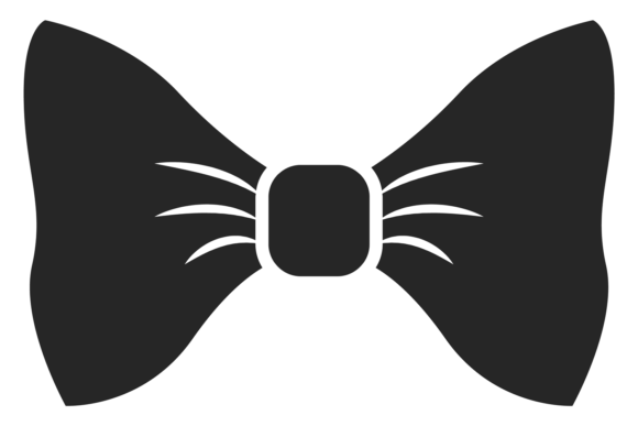 Download Bow Tie Black Silhouette Icon. Necktie S - Silhouette Collection