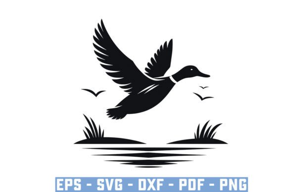 Download Flying Mallard Duck Silhouette Files Svg - Silhouette Collection