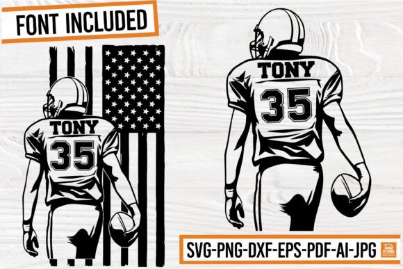 Download Football Player Back Silhouette, Sports - Silhouette Collection