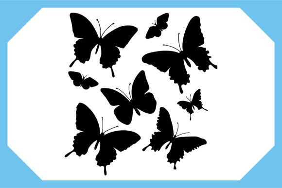 Download Butterfly Black Silhouette 15 - Silhouette Collection