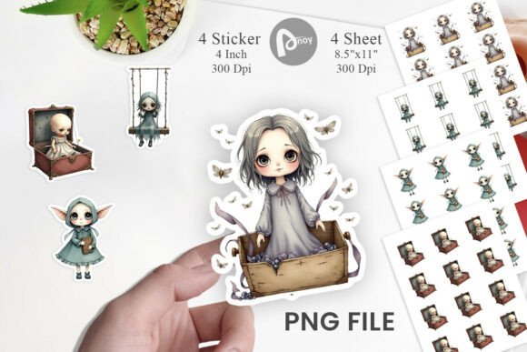 Download Haunted Doll Spirits Sticker - Haunted doll Collection