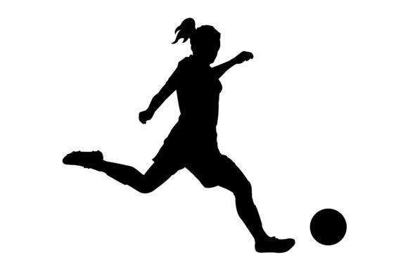 Download BLACK SILHOUETTE of FOOTBALLER - Silhouette Collection