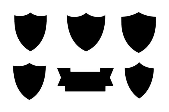 Download Set of Shield Silhouettes Pack - Silhouette Collection
